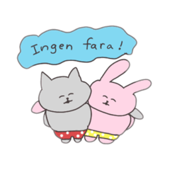 [LINEスタンプ] スウェーデン語でお話しよ。森のどうぶつ達