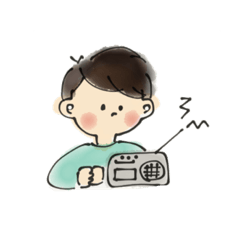 [LINEスタンプ] わたしラジオリスナー