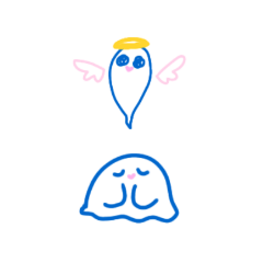 [LINEスタンプ] おばけさんです！