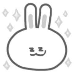 [LINEスタンプ] レトロなウサギ