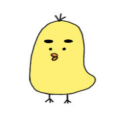 [LINEスタンプ] 太り(鳥)まゆげ