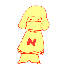 [LINEスタンプ] おかっぱマスク