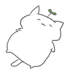 [LINEスタンプ] 葉っぱねこ