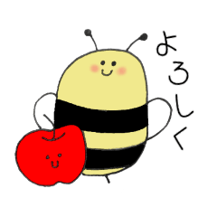 [LINEスタンプ] 癒しの蜂田さん。