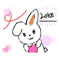 [LINEスタンプ] にんじんウサギちゃん