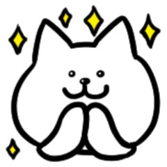 [LINEスタンプ] 白の珍島犬 白球 BaekGu