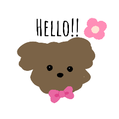 [LINEスタンプ] わんこ英語