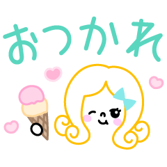 [LINEスタンプ] 手書きガールズフェイススタンプ