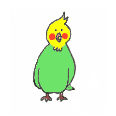 [LINEスタンプ] おしゃべりなインコ