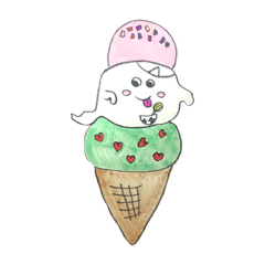 [LINEスタンプ] おばけのもちゅ☆☆