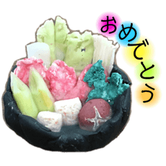 [LINEスタンプ] 食品サンプルでおしゃべり