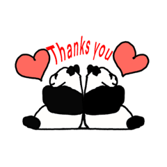 [LINEスタンプ] BULL DOG＆PANDA friend