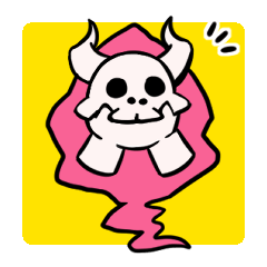 [LINEスタンプ] 使い魔。魔物の双子ちゃん。