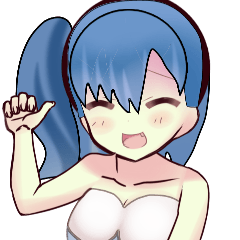 [LINEスタンプ] 水着ガール（京都弁）big