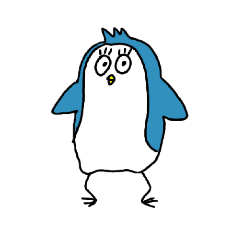 [LINEスタンプ] ひょうきんなペンギン