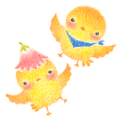 [LINEスタンプ] ひよこのルッチとピッチ