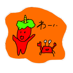 [LINEスタンプ] カニとオニの日常