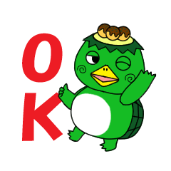 [LINEスタンプ] たこ焼いわっち！カッパ君スタンプ