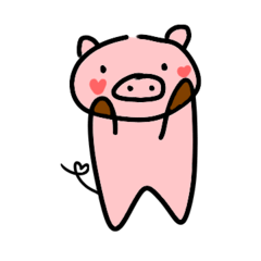 [LINEスタンプ] こんにちは、豚さん