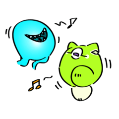 [LINEスタンプ] ふしぎな生物