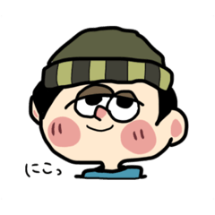 [LINEスタンプ] ニット帽の日常。。