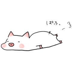 [LINEスタンプ] ちくわのこぶた0