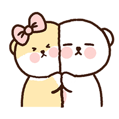 [LINEスタンプ] 僕はパンパン熊、犬だよ！ (● ‾ ﻌ ‾ ●)