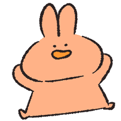 [LINEスタンプ] うさぎのうちゃん。