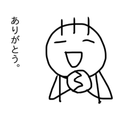 [LINEスタンプ] 毛が3本くん 2