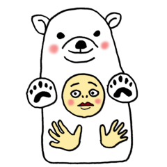 [LINEスタンプ] かぶるくん【白いもの篇】敬語スタンプ