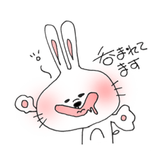 [LINEスタンプ] 職場で使うさぎ。