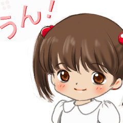 [LINEスタンプ] 女の子の表情集