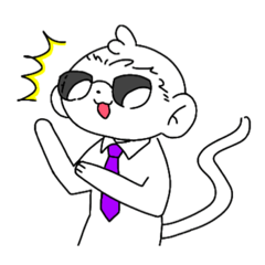 [LINEスタンプ] サングラスおさる 1