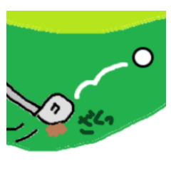 [LINEスタンプ] 麦わらおじさんゴルフを嗜む