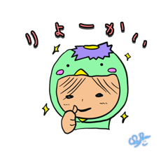 [LINEスタンプ] カッパくんとカッパちゃんのゆるスタンプ①