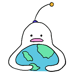 [LINEスタンプ] ダメダメ宇宙人 - 日本語