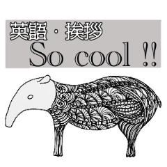 [LINEスタンプ] 【英語・挨拶】So cool ！！