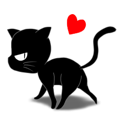 [LINEスタンプ] 黒猫の猫田さん