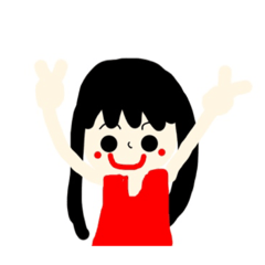 [LINEスタンプ] 個性派可愛い女の子2