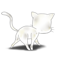 [LINEスタンプ] 白猫の猫川さん