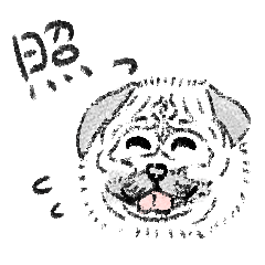 [LINEスタンプ] いぬのぬりえスタンプ