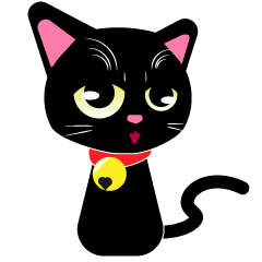 [LINEスタンプ] 【喜怒哀楽】感情豊かな黒猫リアクション