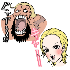 [LINEスタンプ] ONE PIECE プリンス・ベレットスタンプ♂♀