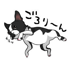 [LINEスタンプ] のんびり ボストンテリア
