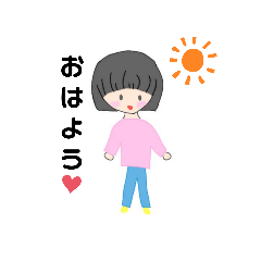 [LINEスタンプ] かわいい女の子スタンプ（敬語あるよ～）