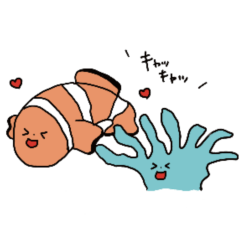 [LINEスタンプ] 言い訳する魚たち