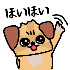 [LINEスタンプ] 人間味あふれる犬「むぎ三（むぎぞう）」1