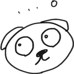 [LINEスタンプ] シュールなワンちゃんのスタンプ