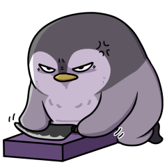 [LINEスタンプ] 太っちょペンギン【怒り編】の画像（メイン）
