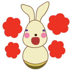 [LINEスタンプ] 動く！うさぎたま子の画像（メイン）